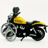 1pc, Stylish Mini Motorcycle Keychain - Durable Zinc Alloy & PVC Design, Realistic Motorcycle Model, Metallic Finish.
