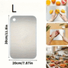 1pc, of food-grade stainless steel cutting board, suitable for fruits, vegetables, and meat slicing. Easy to clean.