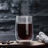 2pcs, set 250ml Dual Layer Glass Hot Drink-Cold Drink Cup-Transparent - Thermal Insulation.