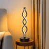 1pc, LED plug-in spiral table lamps, USB powered, three-color adjustable, café bedroom bedside decoration night light, super good-looking and durable.