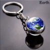 1 pc, Solar System Planets Keychain - Metal Earth Charm with Celestial-Theme.