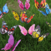 10 Pcs, Double Wings Butterfly Stakes, Waterproof Butterflies Stakes Indoor/Outdoor Garden Ornaments, Patio Decor.