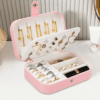 1 pc, Elegant Double-Layer Faux Leather Jewelry Box - Spacious Storage for Earrings, Rings, Necklaces, Bracelets, and Pendants