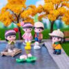 2 pcs set, Mini Couple Figurines, Cute Girl and Boy, Micro landscape, Table decor, Car, Desktop decoration, Gift Ornament
