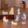 4 pcs set, Mini Cats Figurines, Realistic Playing Cats Resin Crafts, Cute Ornaments For Car, Home & Office Decor, Miniature Garden Decor
