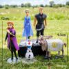 5 pcs set, Frozen Movie Action Figurines, Cute Realistic Cartoon Gift Set, Home Office Car Decor, Birthday Cake Decoration