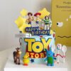 7 pcs set, Toy Story Action Figurines, Cute Realistic Cartoon Gift Set, Home Office Car Decor, Birthday Cake Decoration