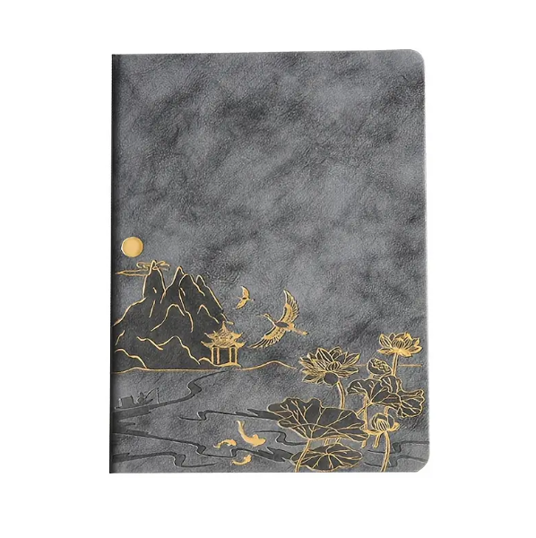 1 pc, Notebook Meeting Minutes Book, Notepad, Cover with Skin Feel and Color Changing PU Material