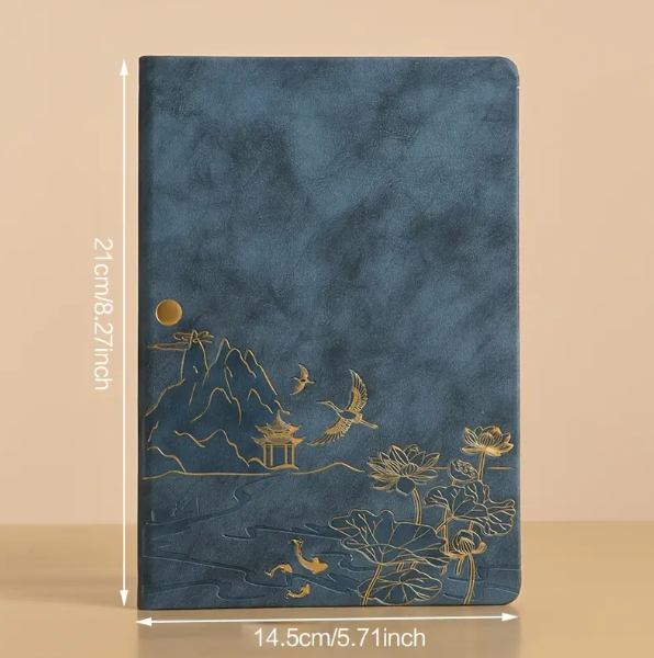 1 pc, Notebook Meeting Minutes Book, Notepad, Cover with Skin Feel and Color Changing PU Material - Image 3