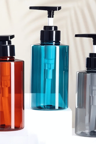 1Pc, Pump 500ml Dispenser Press-On Plastic High-End Bottles, Hand Wash Liquid, Shampoo Bottles, etc.,
