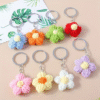 2 pcs, Stylish Handmade Crochet Faux Wool Keychain for Mobile, Bags, Random Colours..