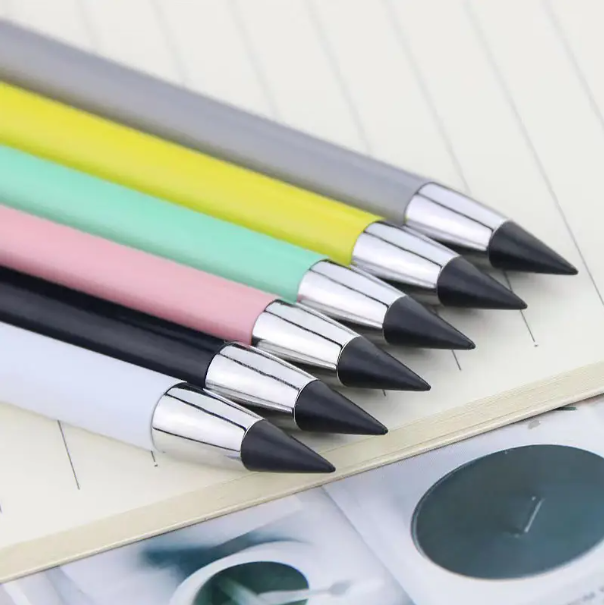 1 pc, Pencil that Never Runs Out No Need For Sharpening, New-Black Tip Technology with Eraser, Macaron Color, Durable and Creative Pencil. - Image 3