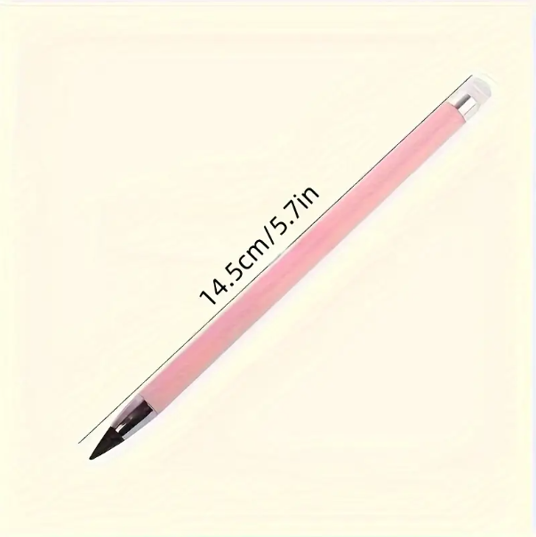 1 pc, Pencil that Never Runs Out No Need For Sharpening, New-Black Tip Technology with Eraser, Macaron Color, Durable and Creative Pencil. - Image 5