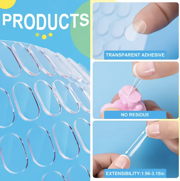 80 Pcs, Pack Clear Double-Sided Adhesive Dots - Removable, High Quality, Strong Bond for DIY Crafts, Home Decor, Posters, and Party Decorations - Image 4