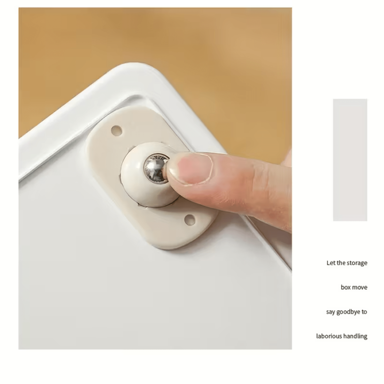 4 Pcs, Self-Adhesive Universal Ball Casters, Rotating Metal and Plastic Pulley Wheels for Small Appliances, Storage Box and Trash Cans. - Image 5