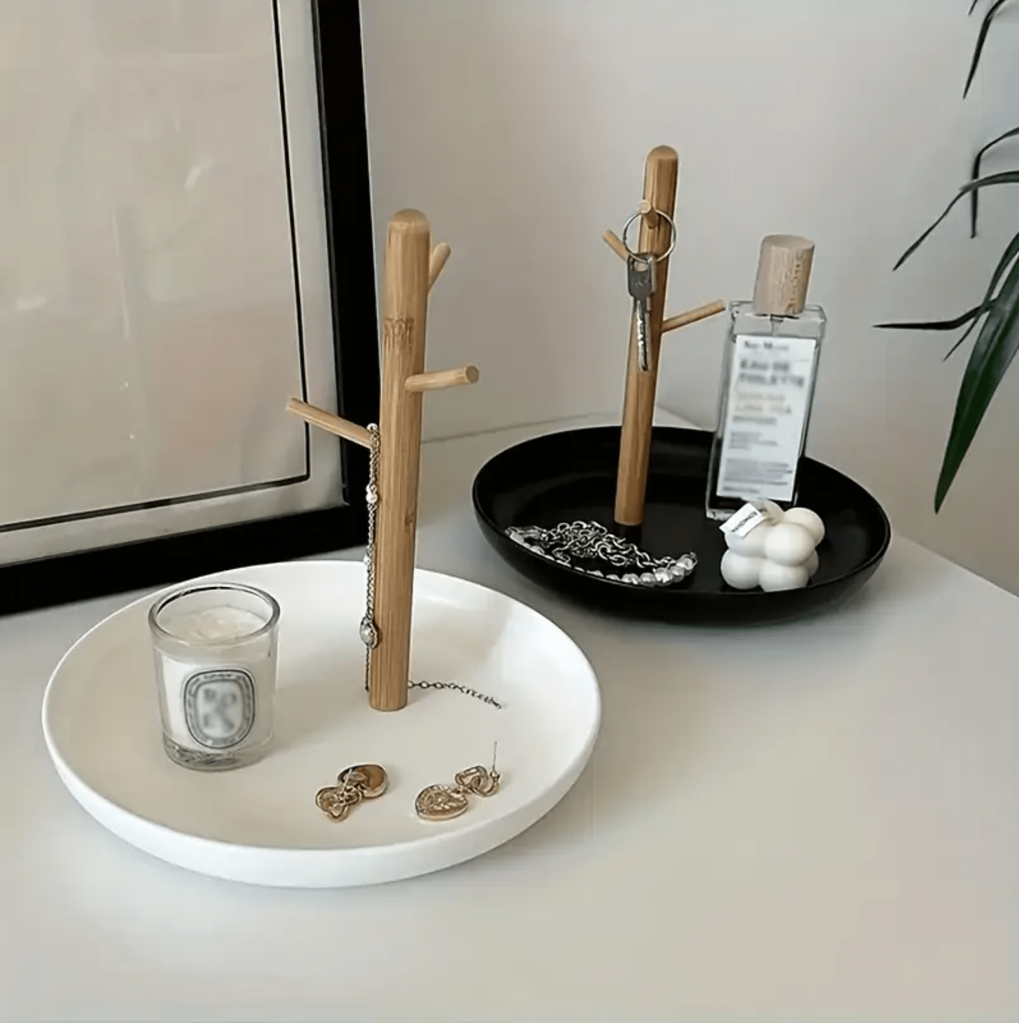 1 Pc, Nordic Entryway Table, Console Storage Tray, Keys, Jewelry, Perfume Storage Tray, For Lobby, Living Room, Bed Room, Office. (Black) - Image 3