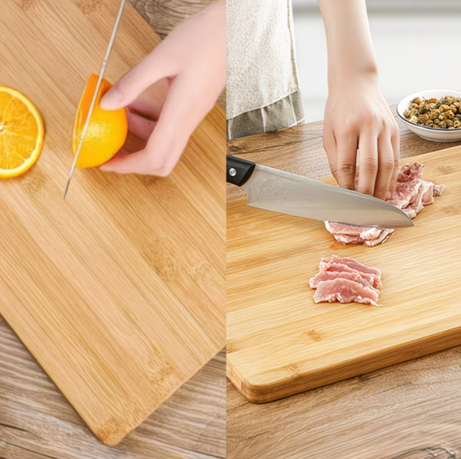 Bamboo Cutting and Chopping Board for Kitchen, Water Proof, Safe & Healthy, Knife-Friendly, Easy to Clean - Image 6