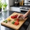 Bamboo Cutting and Chopping Board for Kitchen, Water Proof, Safe & Healthy, Knife-Friendly, Easy to Clean
