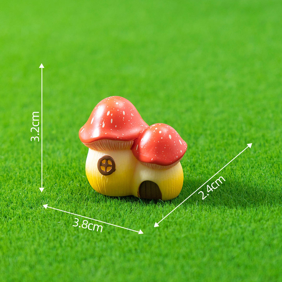 4 pcs set, Mini Fairy Houses Figurines, Fairy Gardening Micro Landscape, Home & Office Decor - Image 2